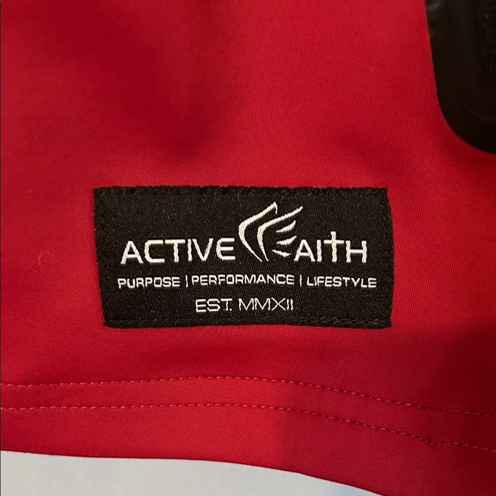 Active Faith Red Sleeveless Hoodie - Picture 2 of 5